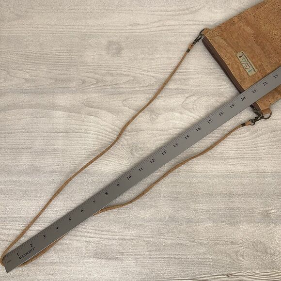 Sew Da Kine Hawaiian Purse Cork Fabric Cross Body Bag Handbag Shoulder Small 7" - Picture 8 of 8